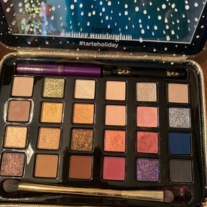 Tarte Holiday Glam Eyeshadow Palette with Gold and Blue